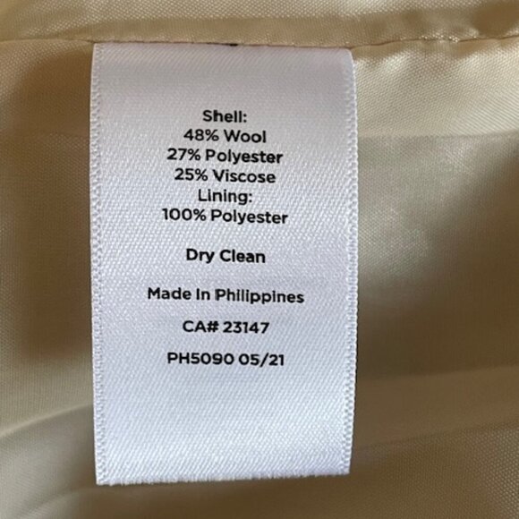 TALBOTS Classic Shetland Blazer Morning Plaid Orange, Blue, Green 12P - Picture 8 of 17